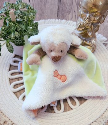 Doudou Lange Mouton Influx Blanc Vert