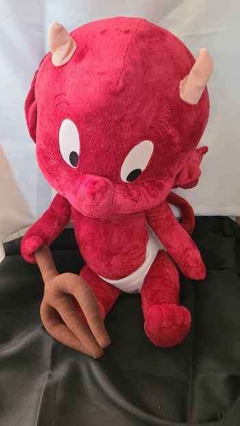 Grande Peluche Diablotin avec Fourche HOT STUFF DEMONS ET MERVEILLES 2004