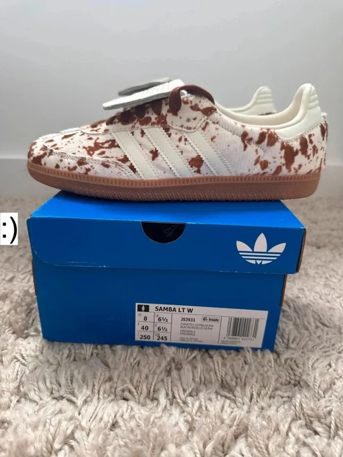 Adidas Samba Og LT cow print Brown White vache marron blanc - photo numéro 7