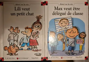2 livres Max et Lili