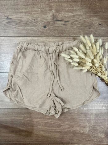 Short coton lin taille 36 EU couleur lin