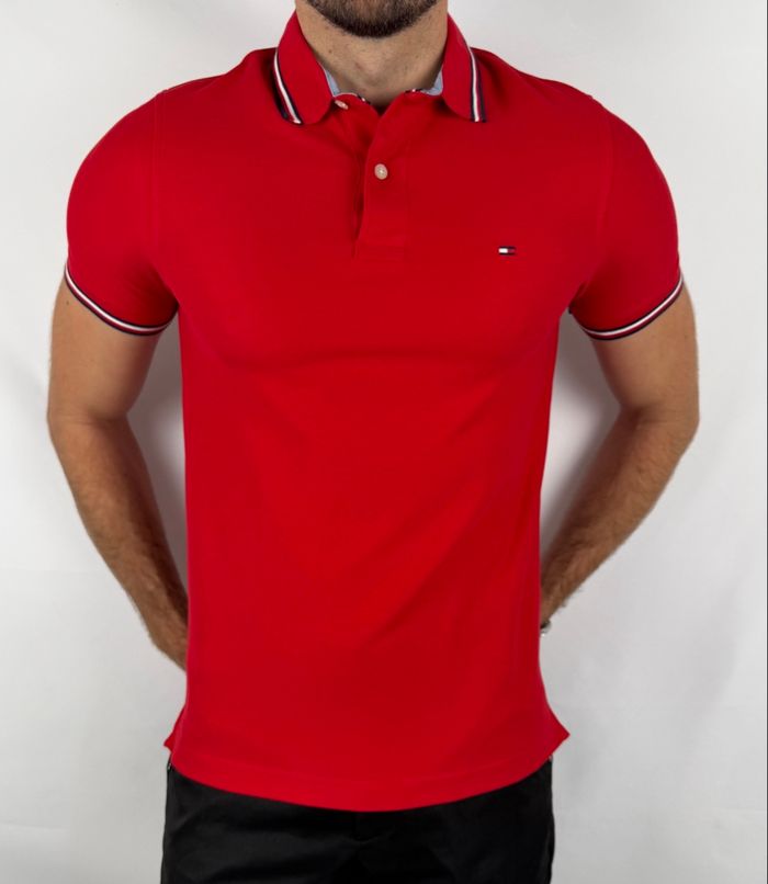 Polo Tommy Hilfiger Rouge S - photo numéro 9