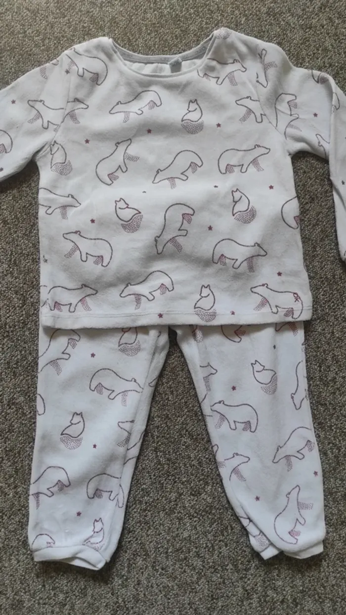 Pyjama renards et ours 3 ans Okaïdi - photo numéro 3