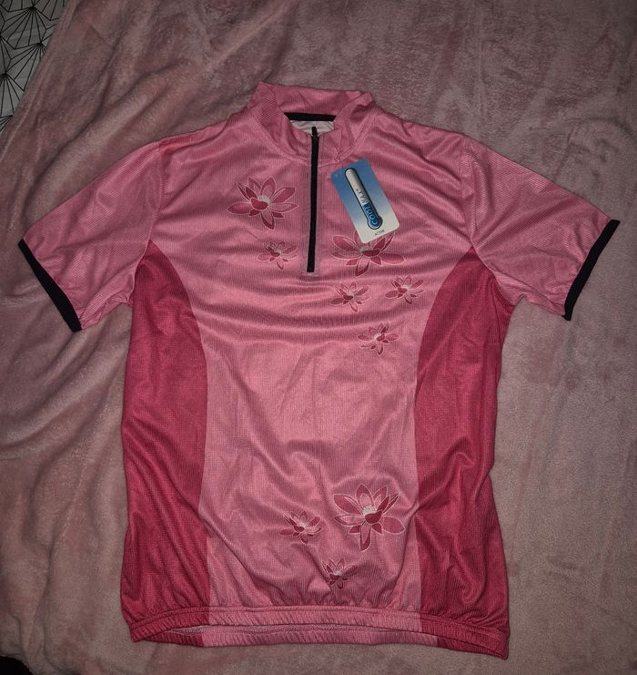 Maillot cyclisme rose - photo numéro 10