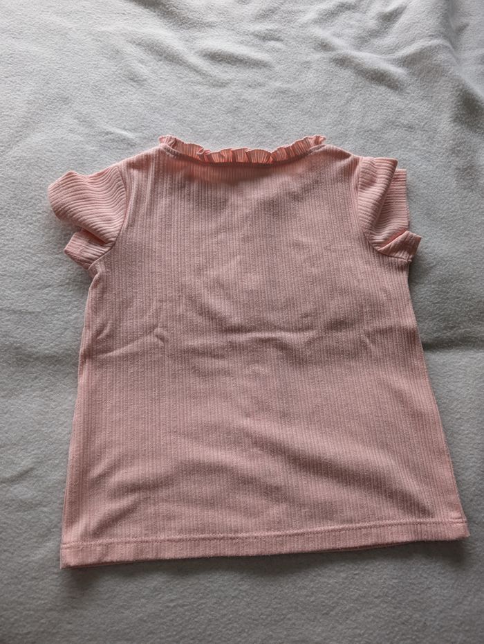 T-Shirt MC côtelé rose pâle - 98 - C&A - photo numéro 6