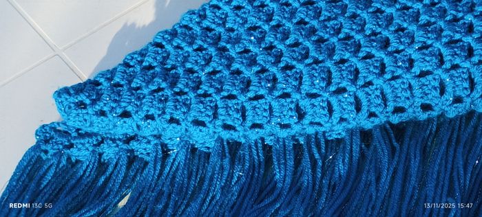 Châle CARAÏBES fait main au crochet - photo numéro 7