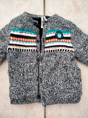 Veste gilet bleu polaire