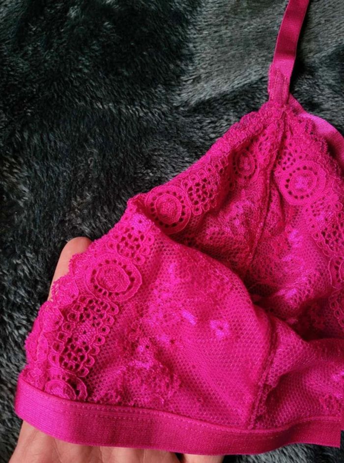 Soutient gorge  sexy sans armature  violet fushia XL - photo numéro 2