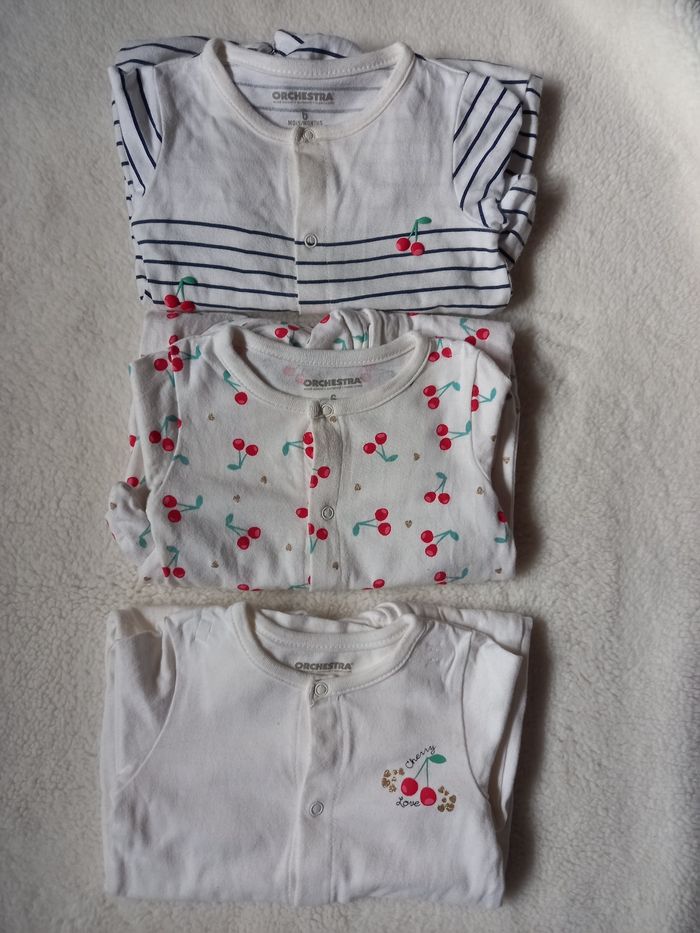 Lot de 3 pyjamas fille 6 mois
