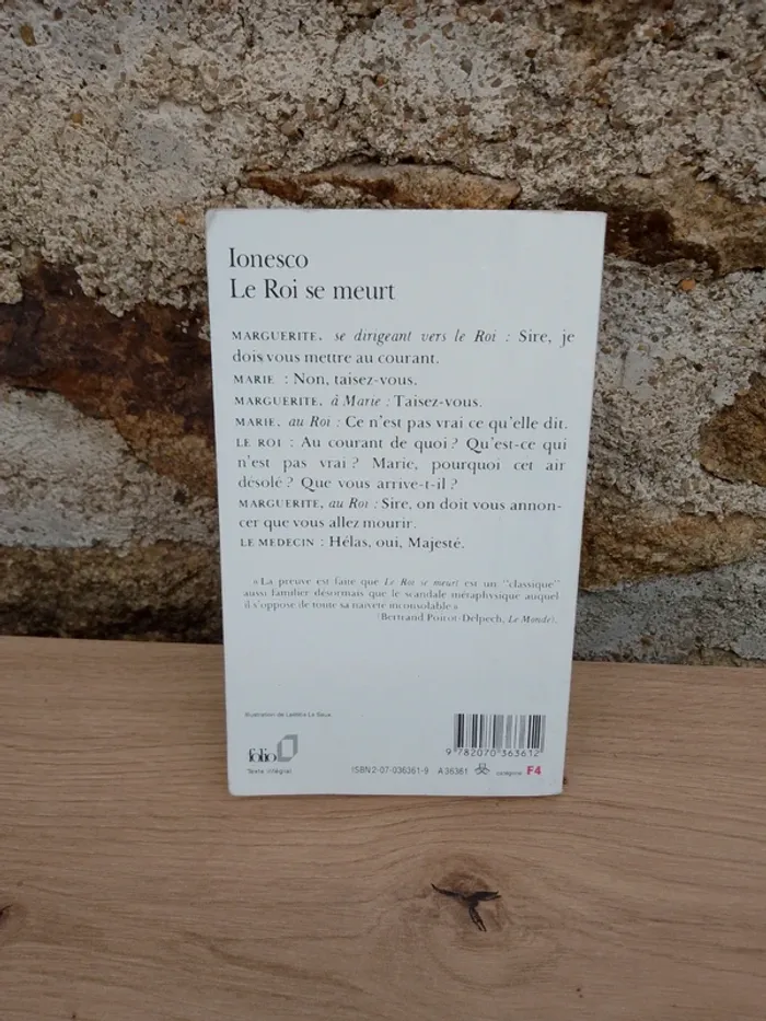 Livre Le Roi se meurt - photo numéro 2