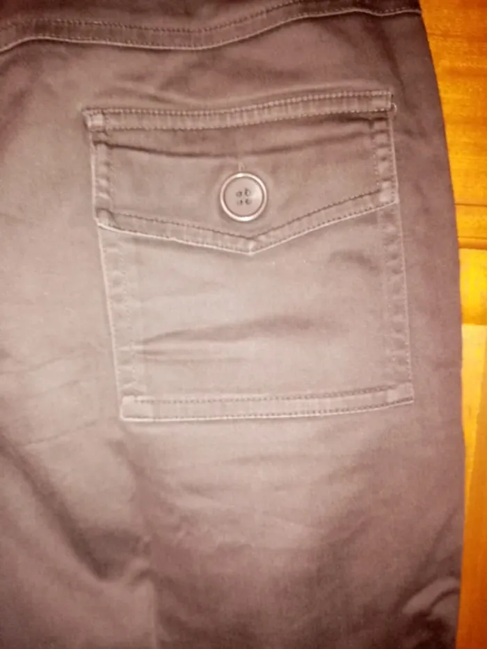Pantalon cargo marron chocolat - photo numéro 6