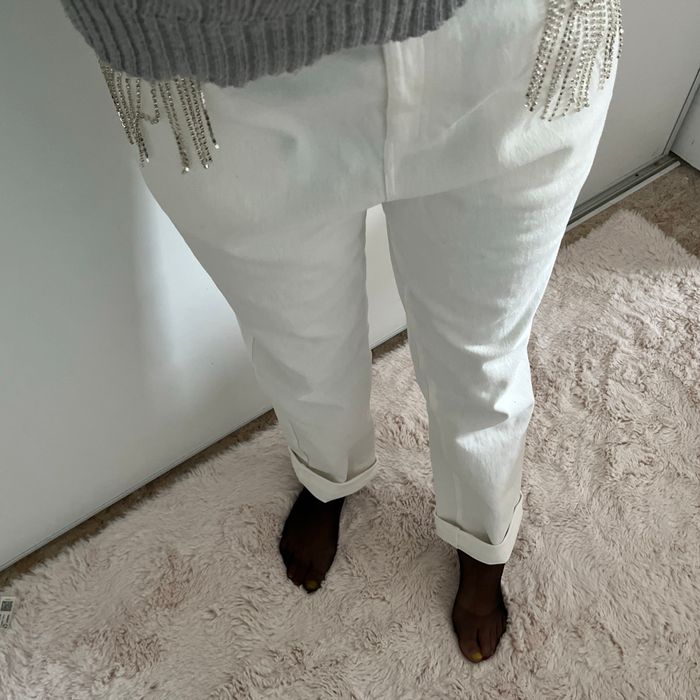 Jean blanc mom