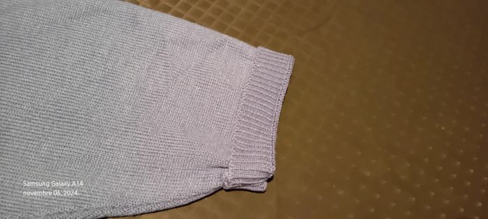 Pull col en V faux boutonnage manches 3/4 lavande 42 classic woman - photo numéro 18