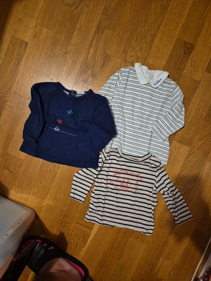 Lot de 3 tee-shirt bout'chou 12 mois