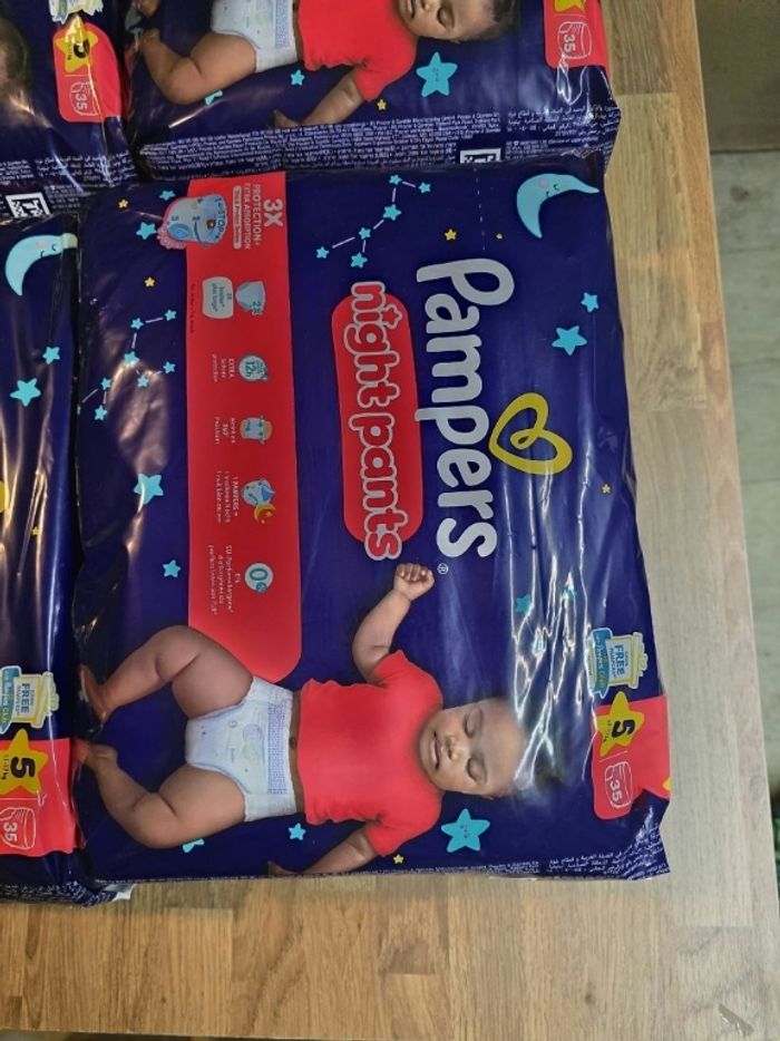 Lot 4 sacs Pampers couches pants taille 5 11_17kg 4x35=140 pants  extra absorption - photo numéro 2