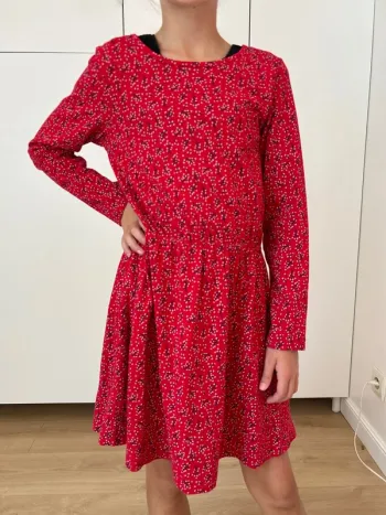 Robe en coton rouge