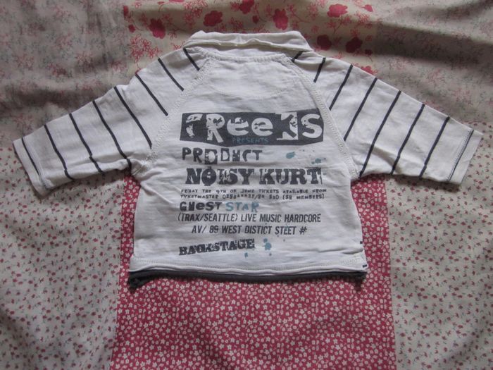 T-Shirt manches longues écru 6 mois - photo numéro 2