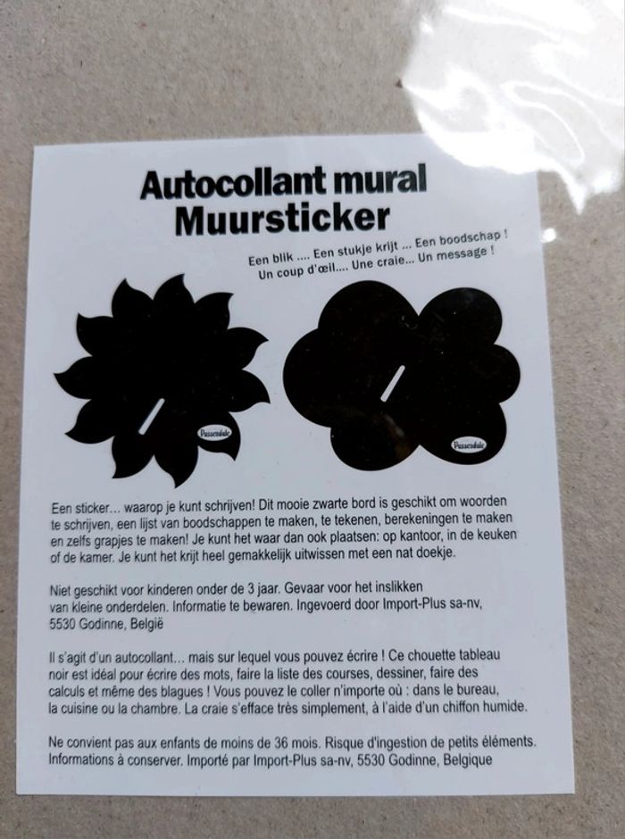 Autocollant mural tableau noir pour écrire - photo numéro 2