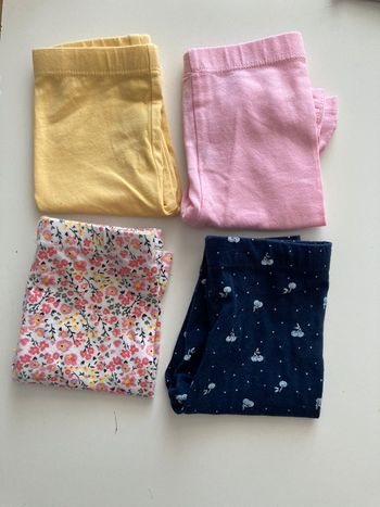 Lot de 4 leggings court