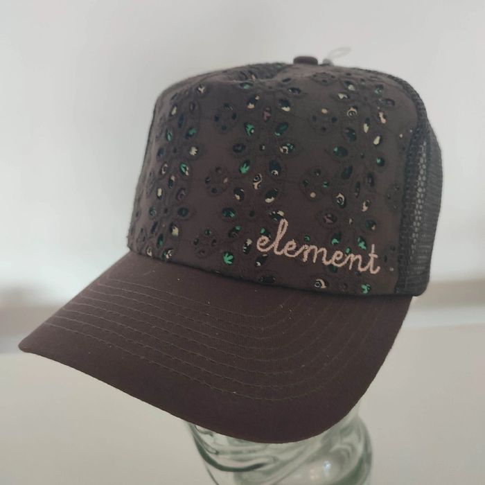 Casquette snapback vintage skate surf Element marron - photo numéro 3