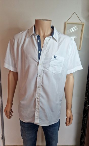 Chemisette Oxbow Blanche Casual Taille XXL Homme Chemise
