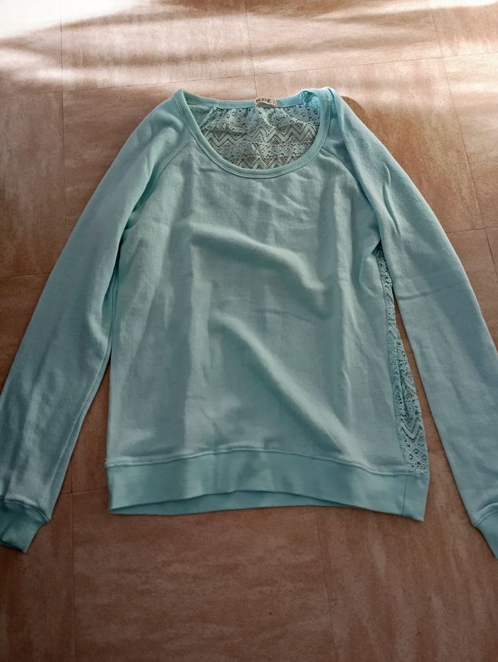 Pull vert bleu - photo numéro 2