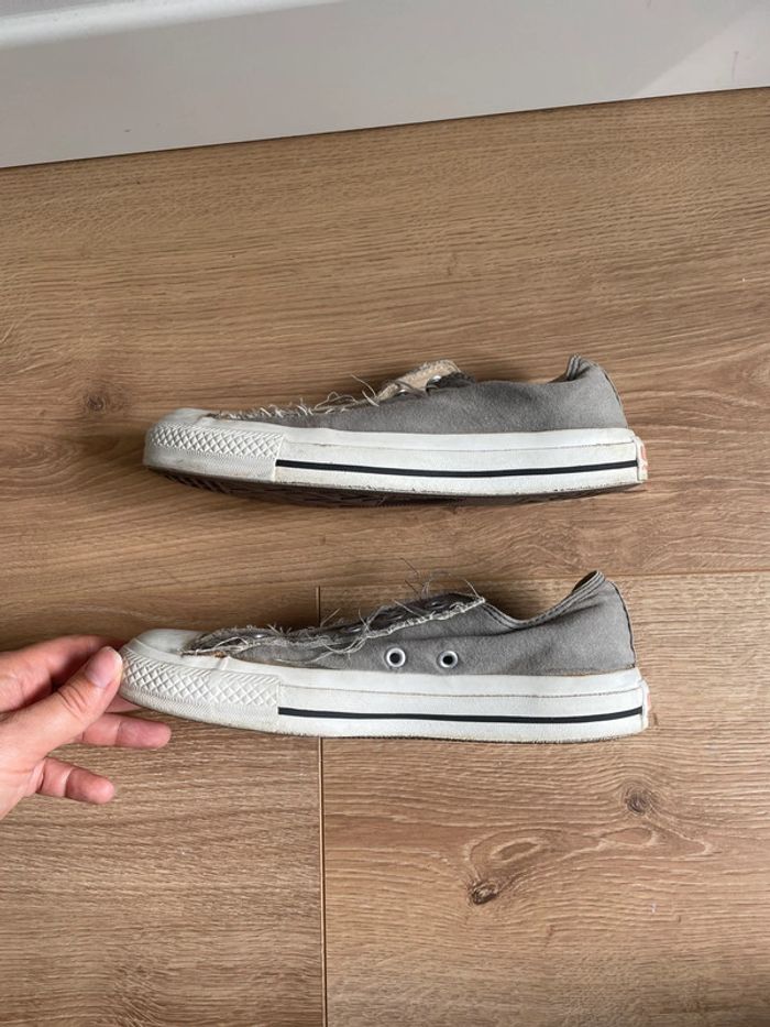 Converse Bass grises sans lacet – taille 36 - photo numéro 7