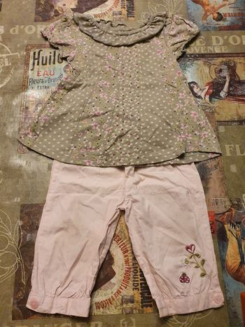 Ensmeble été pantacourt 23 mois