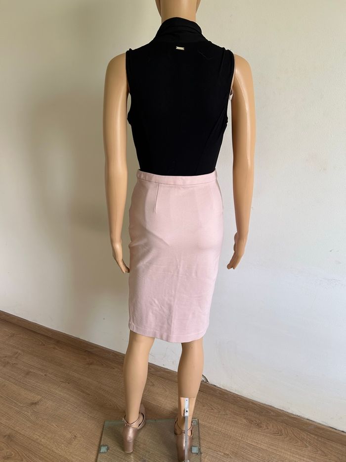 Jupe rose claire mi longue Morgan taille 36 TBE - photo numéro 6