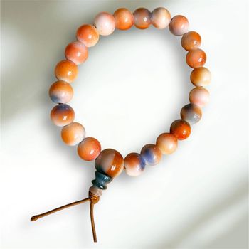 Bracelet boule pierres ajustable neuf