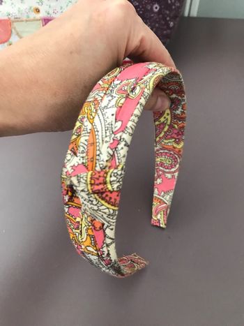 Serre tête tissu liberty bohème Moa