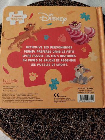 Livre puzzle 5 puzzles 9 pieces