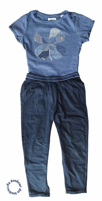 5 ans ensemble été Okaïdi teeshirt et pantalon coton