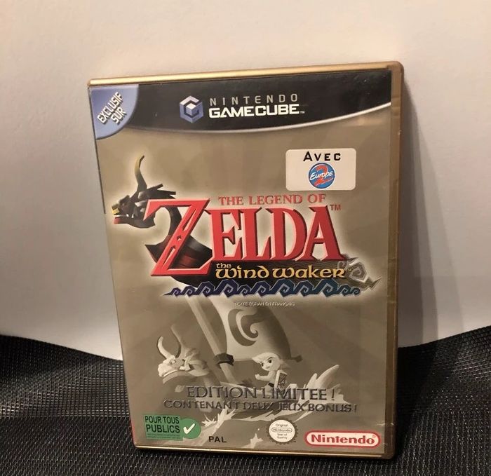 Nintendo gamecube jeu the legend of Zelda wind waker edition limitée PAL FR