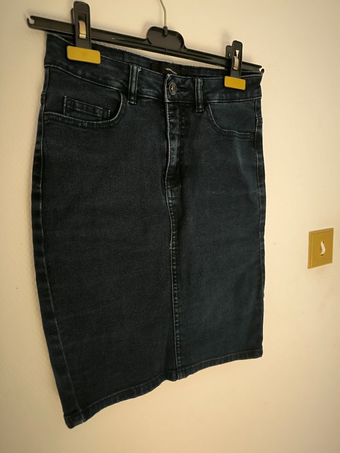 Jupe crayon en jean femme taille XS - photo numéro 2