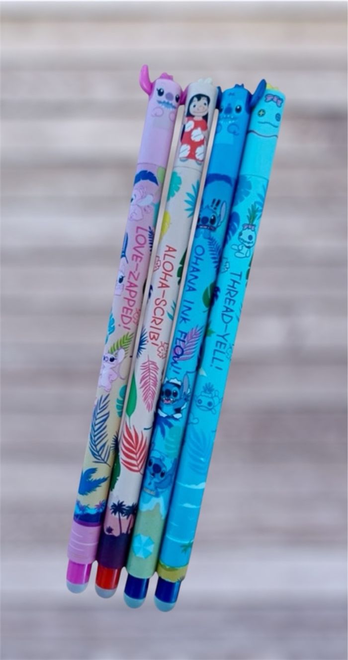 Lot de 4 stylos effaçables stitch Neuf - photo numéro 2