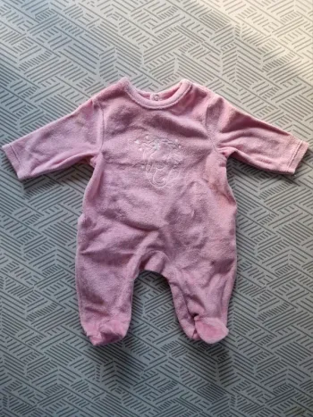 Pijama chaud fille Orchestra rose licorne naissance 50