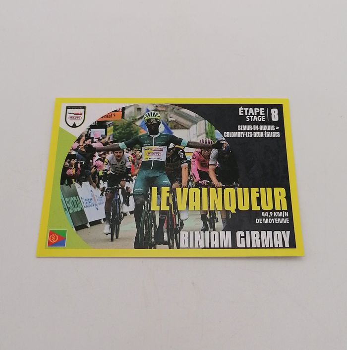 Panini sticker Tour de France 2024 n° T8 Biniam Girmay.