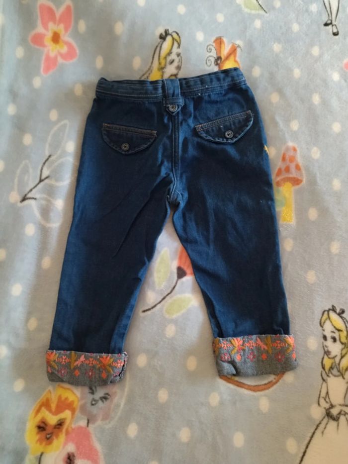Jeans fleurs Vertbaudet 24 mois - photo numéro 3