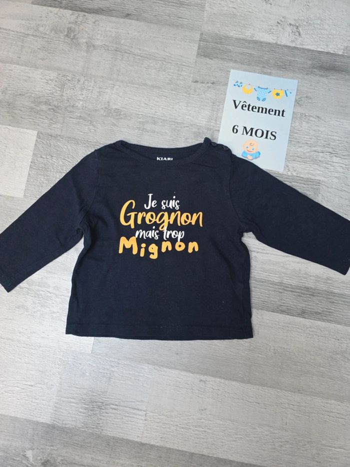 Tee shirt garcon 6 mois