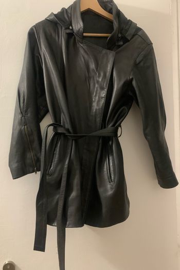 Veste cuir femme