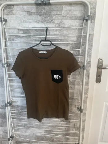 Teeshirt kaki avec poche