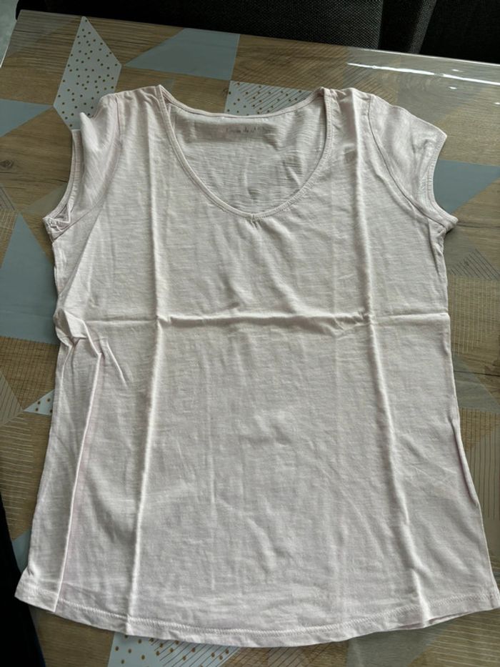 T-shirt rose pale - photo numéro 2
