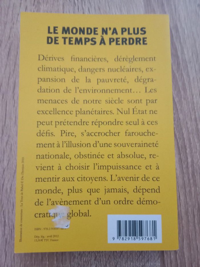 Le monde n'a plus de temps à perdre - photo numéro 2