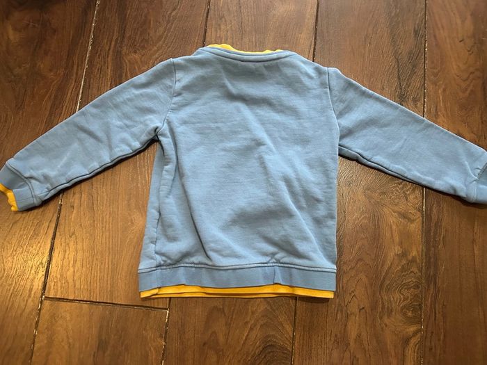 Sweat bleu en molleton et jaune sequins garçon Sergent Major 5 ans - photo numéro 5