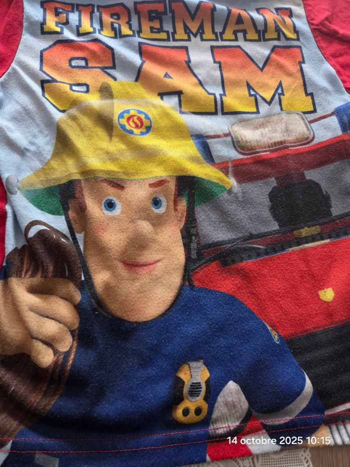 T-shirt sam le pompier - photo numéro 2