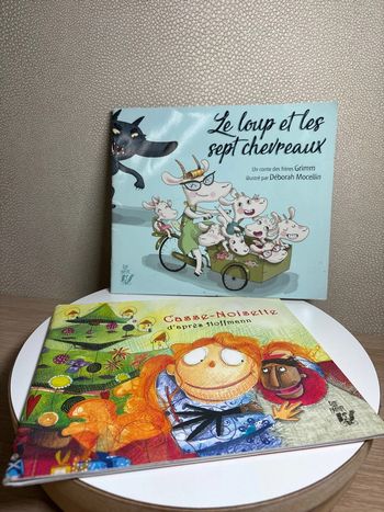 Lire, c’est parti#Lot de 2 livres#Casse-Noisette le loup et les sept chevreaux