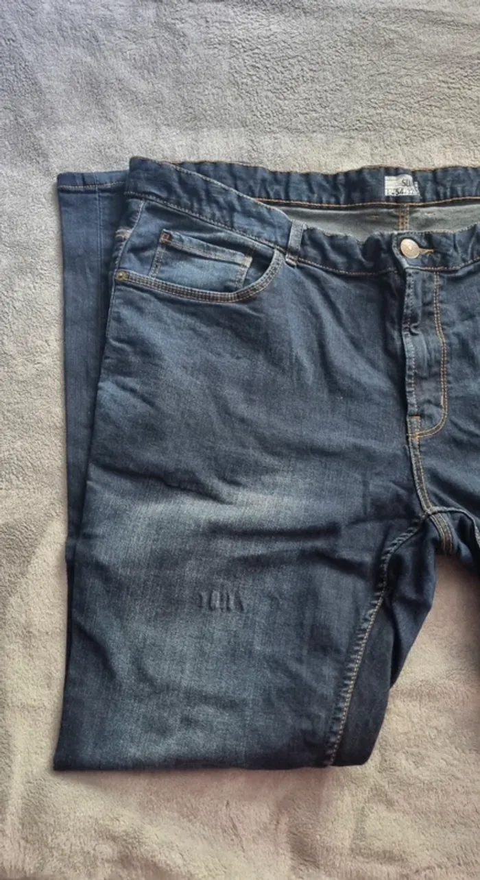 Jeans bleu slim taille 54 kiabi - photo numéro 5