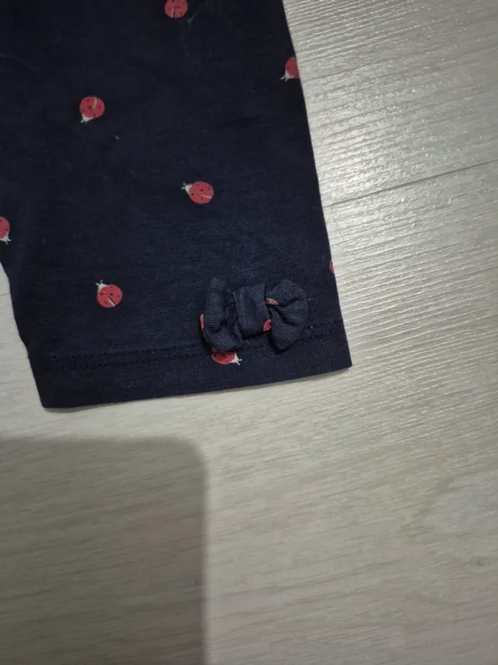 Legging marine motif coccinelle - photo numéro 3