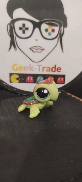 Littlest Petshop LPS hasbro Pet Shop Turtle Glitter 2149 Tortue Paillettes Green